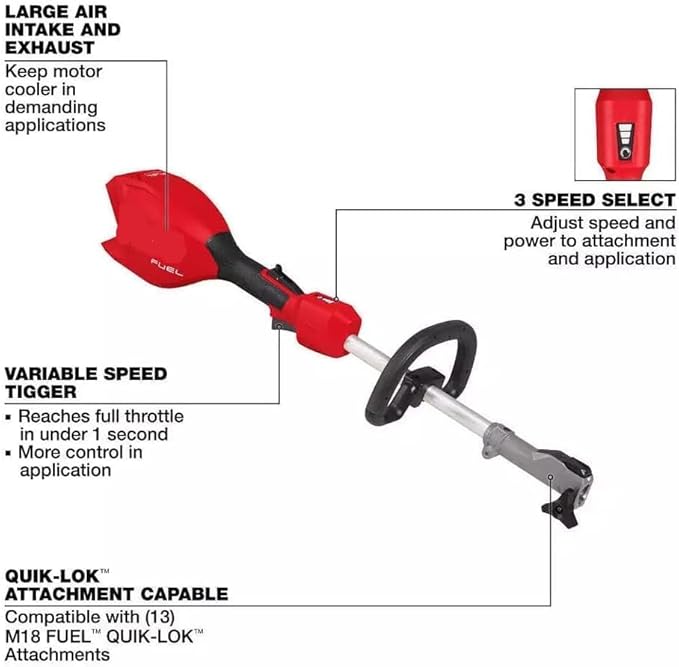 3016-2021 for Milwaukee.. M18 Fuel Power Head with Quik-LOK (Bare Tool)