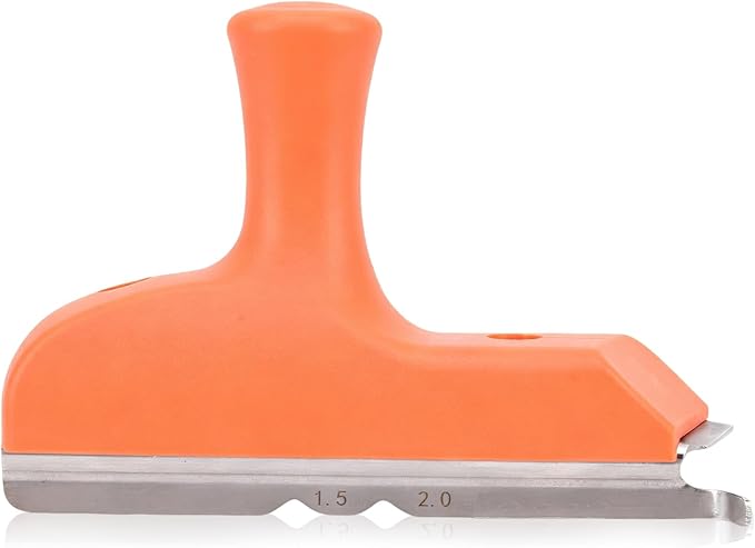 3 in 1 Edge Banding Trimmer with Sharp Stainless Steel Blades, Professional Woodworking Veneer Cutter with Ergonomic Grip for Veneer, PVC, and ABS on Straight, Curved, and Chamfered Edges