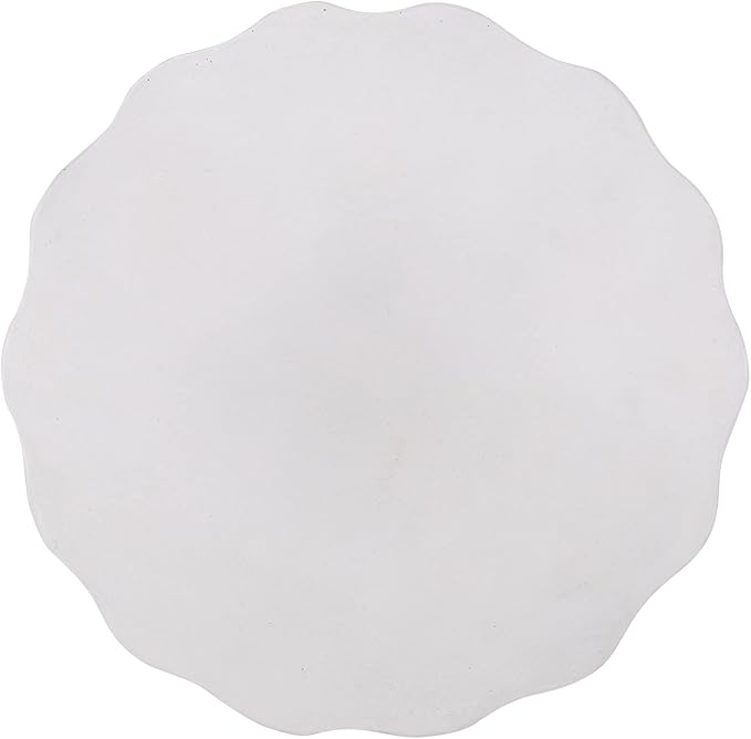 Concrete Side Table, Antique White, Round