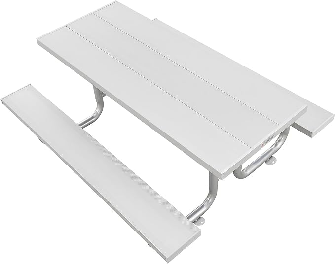 Global Industrial 6' Heavy-Duty Aluminum Picnic Table