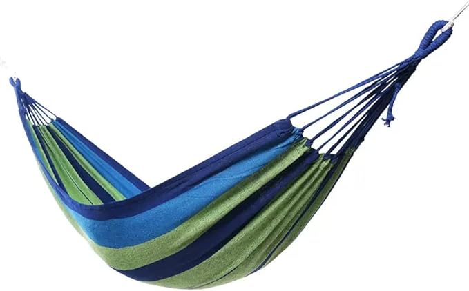 Outdoor Hammock Anti-Rollover Travel Camping Portable Hammock Hanging Chair Outdoor Portable Camping Travel Equipment (Color : Green, Size : 200 * 100cm)
