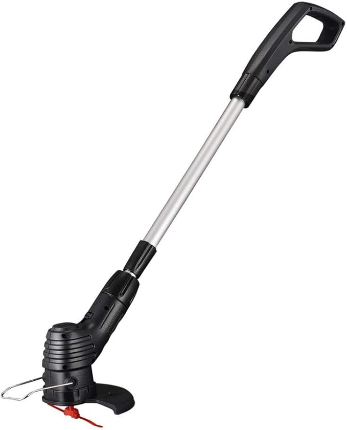Electric Weed Wacker Cordless Stringless Garden Tool Cordless Lawn Trimmer Cordless Rechargeable Grass Trimmer String Grass Trimmer with 20 Blades for Garden Lawn Weeding (U.S. regulations)