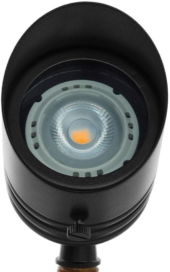 VOLT 20-Pack 12V Fat Boy Outdoor Spotlight (Black) & 5W 2700K MR16 LED Bulb | Solid Brass with Durable Powder Coating, 400 Lumens of Warm White Light, Ideal for Yard, Garden, Trees & House