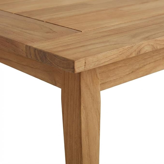 Brown Fontana Outdoor Coffee Table, Teak Wood, Midcentury Modern, Scandinavian, Contemporary, Lightweight 31.97 Lbs