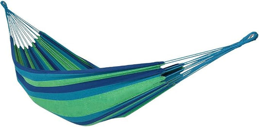 Sunnydaze Double Brazilian Cotton Hammock for Outside - 450-Pound Capacity Outdoor Hammock - Oasis