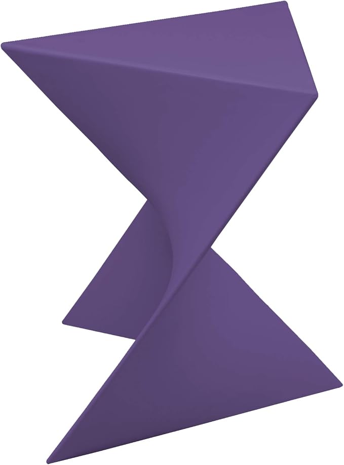 LeisureMod Modern Purple Accent Side Table - Stylish Side Vanity Table for Bedroom & Living Room