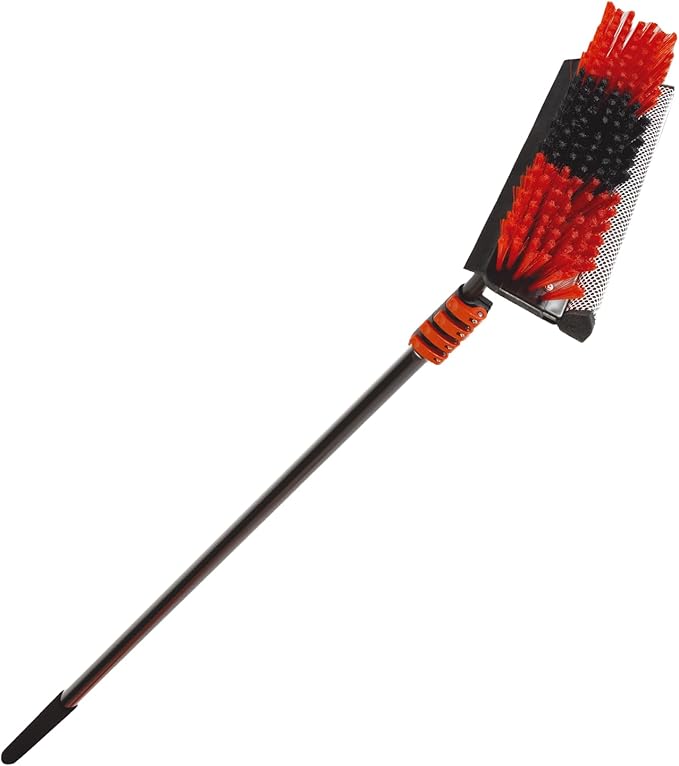 HydroCleaner XL Telescoping Power Wash Brush with Hose Attachment, Perfect for RV & Car Washing, Cleaning Decks and Sidings - Built-in Soap Dispenser and High-Intensity Power Jets