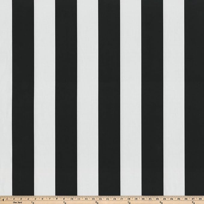 Pillow Perfect Stripe Indoor/Outdoor Chair Seat Cushion with Ties, Tufted, Weather, and Fade Resistant, 18.5" x 19", 2 Count
