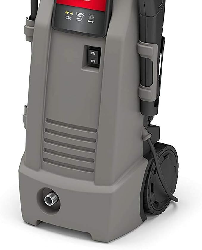 Briggs & Stratton S1700 1700 MAX PSI at 1.0 GPM Electric Pressure Washer with Detergent Injection, 26-Foot High-Pressure Hose, and Turbo Nozzle