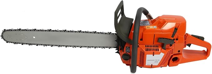 24inch Gas Chain Saw, 5.23HP 71.8CC 2-Stroke Gasoline Powered Chainsaw, Air Cooled Top Handle Gas Chainsaw Pull Start Petrol Chain Saw with Air Purification System for Wood Cutting, Trees