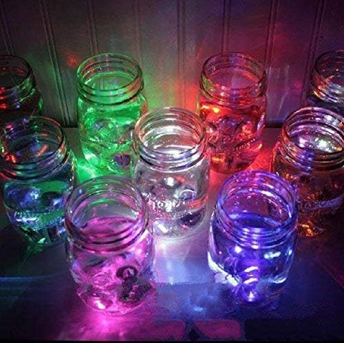 Bright LED Battery Operated Flameless Tea Light, Submersible Tea Candle Waterproof Decorations Underwater Vase Light for Party & Wedding, Pack of 12, Red