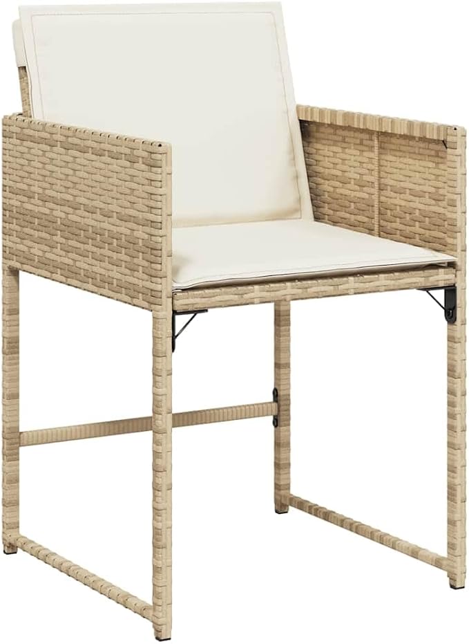 13-Piece Outdoor Dining Set Beige PE Rattan Patio Furniture Set Modern Elegance for Garden and Patio