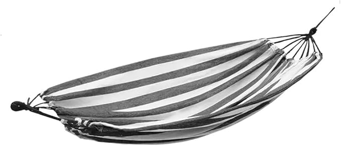 Outdoor Hammock Anti-Rollover Travel Camping Portable Hammock Hanging Chair Outdoor Portable Camping Travel Equipment (Color : Black, Size : 190 * 150cm)