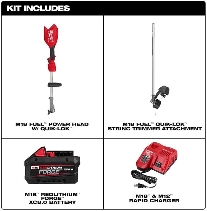 A for M18 Fuel String Trimmer with Quik-LOK Kit + TPT Premium cart tecforeman