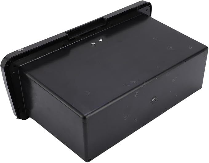 Marine Deck Storage Box, ABS Lockable Glove Compartment with Cup Holder for Boats and Yachts –, Boat Storage Box (Black)