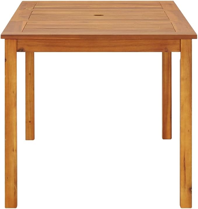 Outdoor Wooden Table,Rustic Farmhouse Style Dinner Table,Dining Table for Kitchen, Dining Room & Living Room,Patio Table 55.1"x31.5"x29.1" Solid Acacia Wood