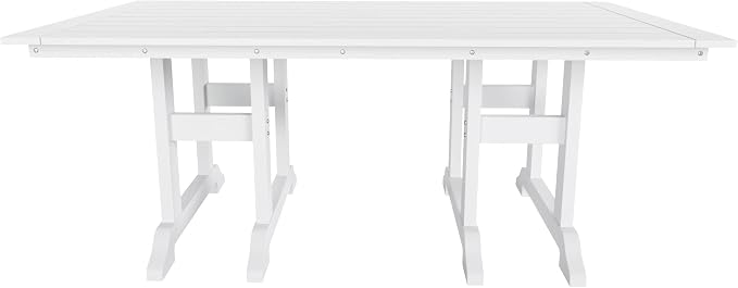 HDPE Laguna 38" X 73" Rectangular Dining Table,White