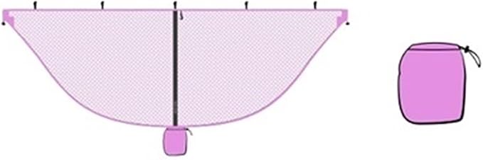 GRFIT Hanging Chair Swing Nylon Outdoor Double Hammock, Mesh Hammock, Lightweight Hammock with Net For Outdoor, Indoor, Yard, Double Wood Hammock (Color : Pink)