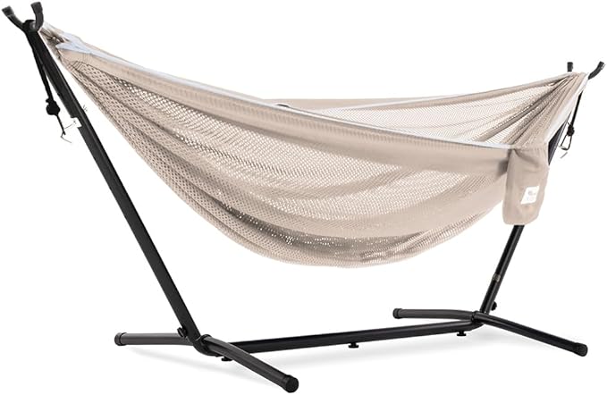 Vivere C9MESH-44 Hammock with Stand, Sand and Sky