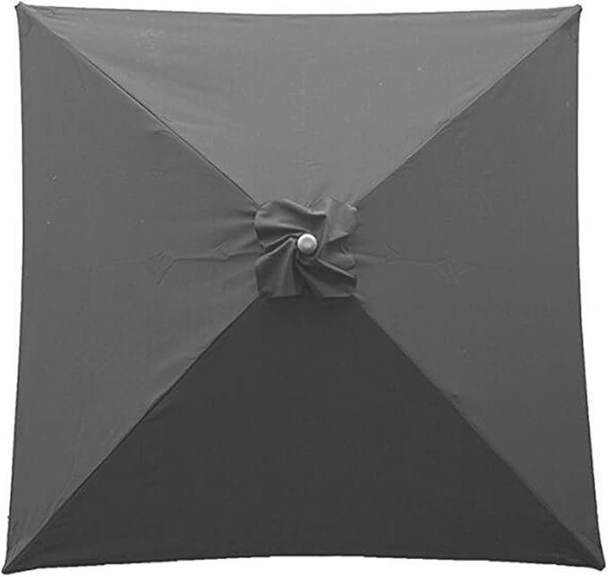 DULRLLY 6.6 x 6.6 Ft Square Umbrella Replacement Cover Patio Umbrella Replacement Canopy for 4 Ribs Umbrella Top Replacement Waterproof Outdoor Umbrella Fabric Replacement for Garden Umbrellas