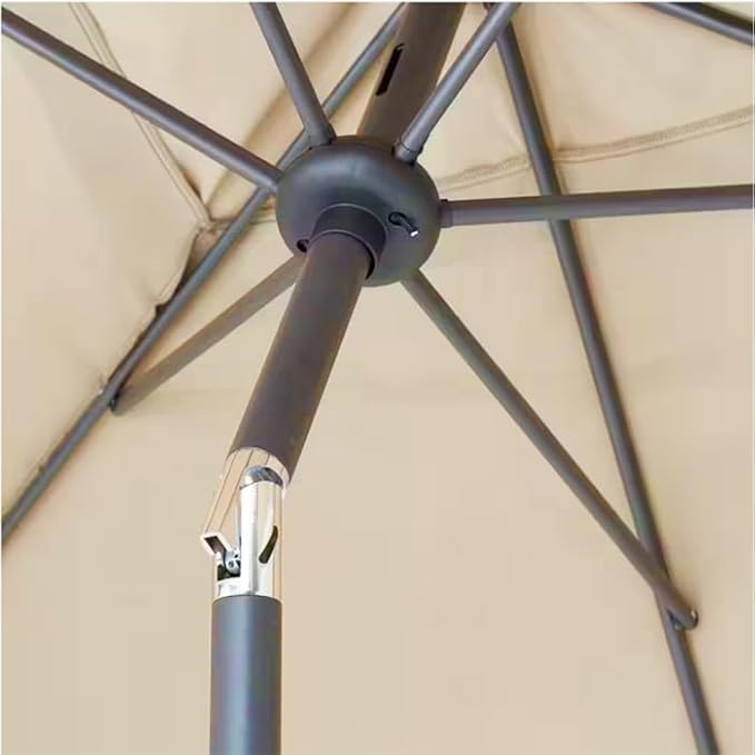 Garden Winds Custom Fit Replacement Canopy Top Cover Compatible with The Hampton Bay UB003A, 314020938 6.5' x 10' Patio Umbrella - Upgraded Performance RipLock 350 Fabric