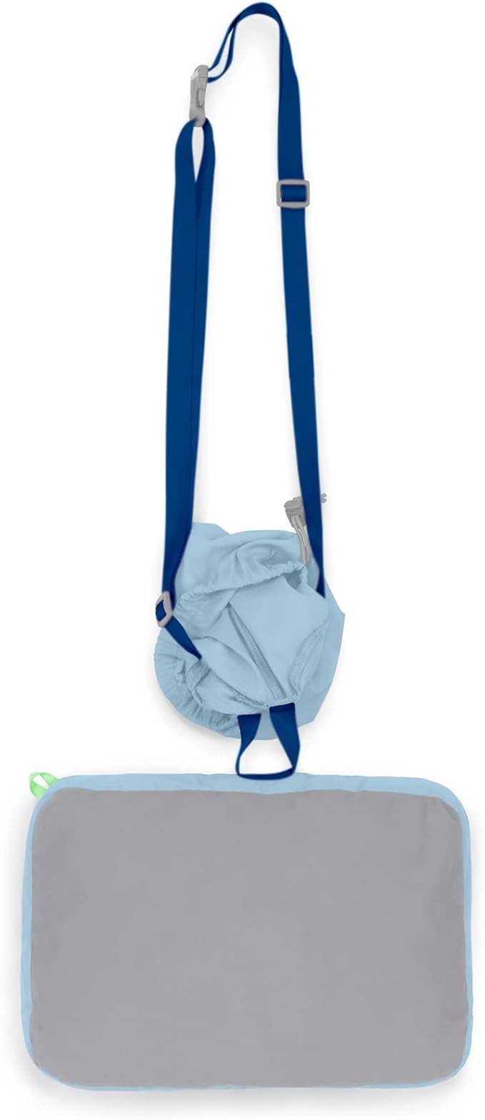 Grand Trunk Siesta Hammock Pillow | Lightweight & Ultra-Soft Camping Pillow with Adjustable Strap | 40D Nylon Diamond Ripstop | Integrated Stuff Sack | Storm