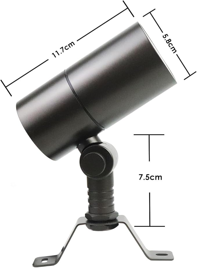 Cheopha 12V Outdoor Low Voltage Landscape Down Light, Replaceable 5W MR16 LED Bulb (2700K Warm White), IP65 Waterproof Aluminum Spotlight for Tree, Garden, Lawn and Yard Lights 2-Pack