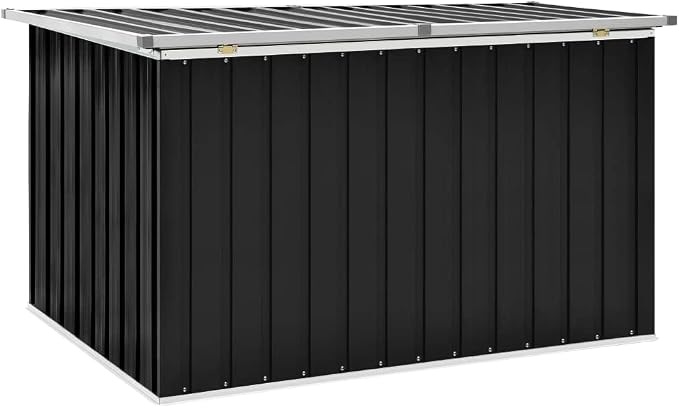 Patio Storage Box,deck box,outdoor storage box,toolbox,patio furniture,Easy to open and close with hinged lid,Anthracite 58.7"x39"x36.6"