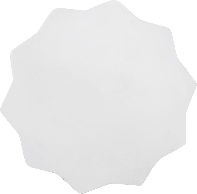 Concrete Side Table Outdoor Faux Stone Hourglass End Table, Round Outdoor Accent Table Patio Garden Stool Plant Stand for Porch, Backyard Patio Antique White 15.50"*17.75"