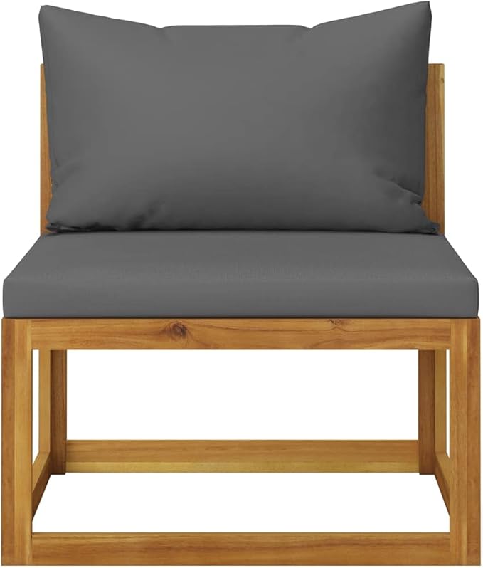 Patio Lounge Set with Cushion,Outdoor Patio Furniture,Outdoor Chat Conversation Set,Garden Furniture Sets,for Patio,Backyard,Garden,Outdoor,4 Piece Solid Acacia Wood