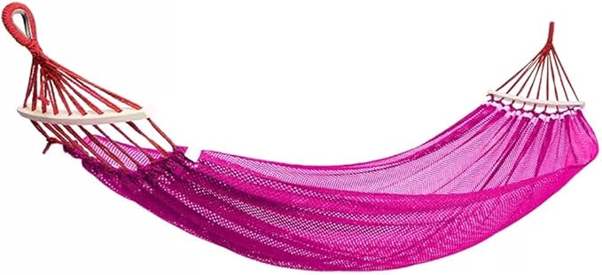 Outdoor Hammock Anti-Rollover Travel Camping Portable Hammock Hanging Chair Outdoor Portable Camping Travel Equipment (Color : Pink, Size : 200 * 130cm)