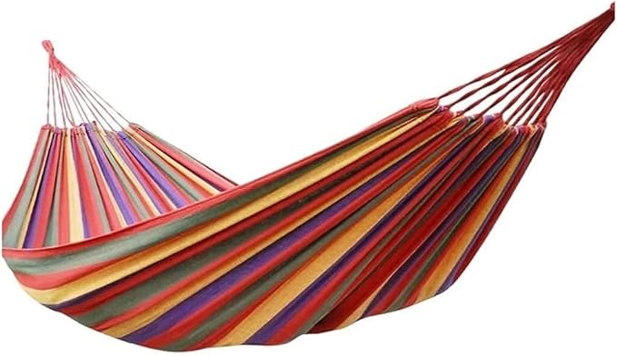 Camping Hammock Bed Single Swing Bed Hammock Portable Camping Hammock Lightweight Tree Straps Set for Travel Beach Backyard Hammock Swing (Color : Red)