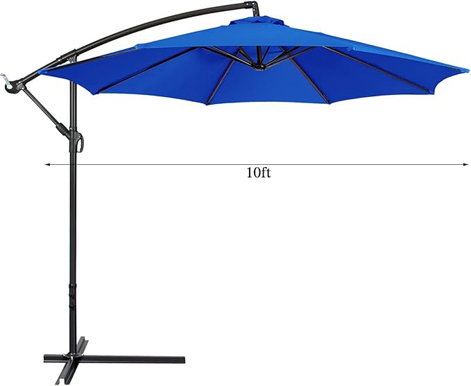 belupai 10ft Patio Umbrella Replacement Canopy, 8 Ribs Canopy Replacement Water Resistant Patio Canopy Outdoor Table Market Yard Umbrella Top Outdoor Umbrella Canopy for 56-58in Ribs (Canopy Only)(Tan,8 Ribs)