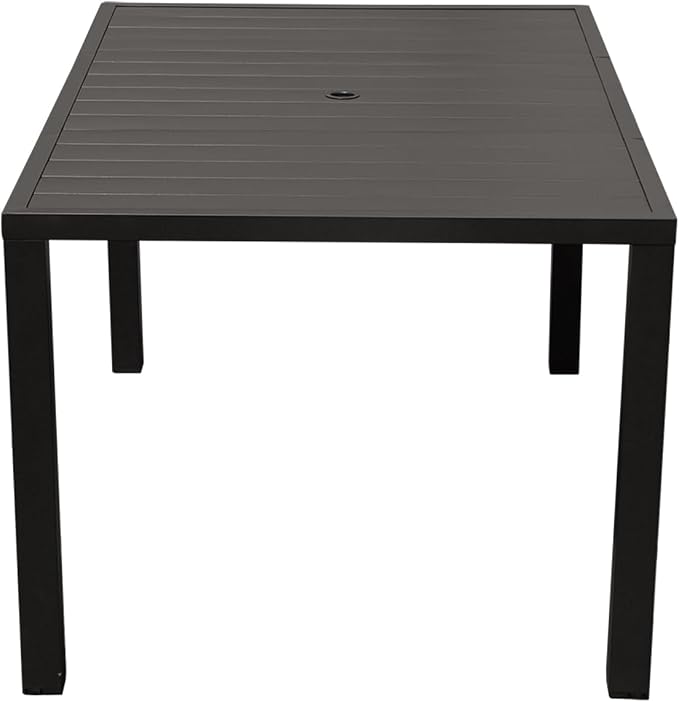 Patio Dining Table, Square, 4-Seater, Brown