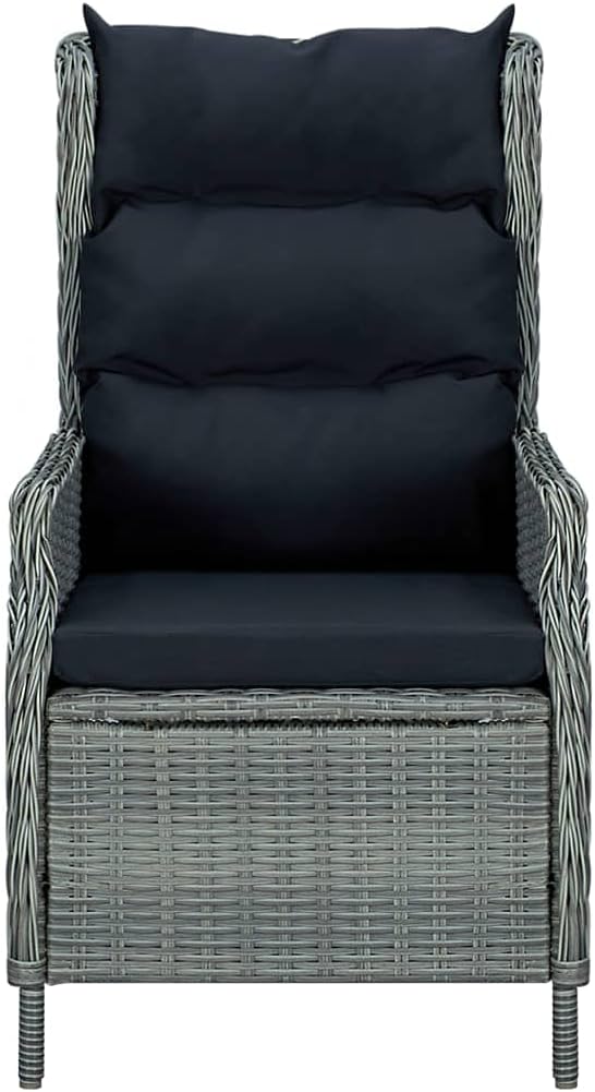 Patio Set,Backyard Furniture,deep Seating Outdoor Furniture,9 Piece Patio Dining Set with Cushions Poly Rattan Light Grayoutdoor Furniture Ottoman,Patio Chairs with Ottomans,