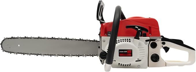 20inch Gas Chain Saw, 2.68HP 52CC 2-Stroke Gasoline Powered Chainsaw, Air Cooled Top Handle Gas Chainsaw Pull Start Petrol Chain Saw w/Automatic Lubrication System for Wood Cutting, Trees