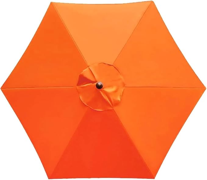 Patio Umbrella Replacement Canopy for 6/8 Ribs, Waterproof Outdoor Market Table Parasol Cover, 6.6ft 9 ft 10ft 13ft Umbrella Replacement Top Cover, Canopy Only