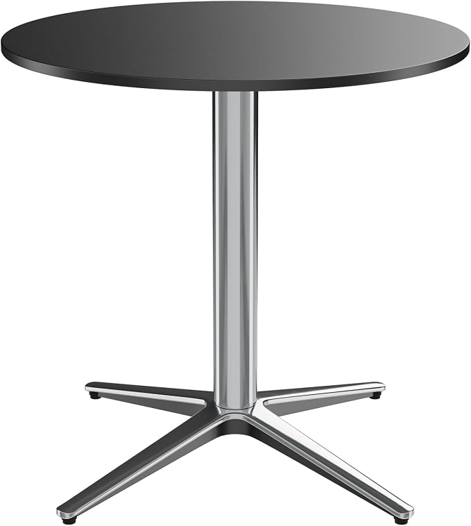 MFSTUDIO Outdoor Patio Bistro Table, Round Patio Dining Table for 2 to 4, 30" Metal Outdoor Side Coffe Table for Balcony Backyard Patio Garden or Indoor