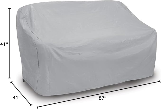 Protective Covers Weatherproof 3 Seat Wicker/Rattan Sofa Cover, X Large, Grey - 1124,Grey