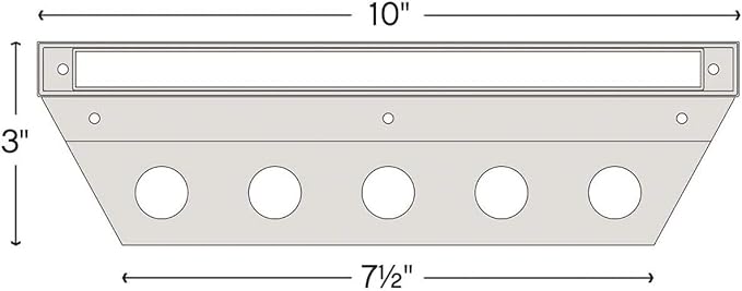 Hinkley Landscape Nuvi 15448BZ Large LED Hardscape Deck Sconce Light, Vinyl Alloy with Composite Cover, Low-Profile Housing, Mounting Bracket Included, Dimmable, Wet Rated, Bronze Finish