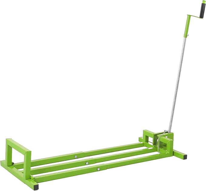 Foldable Lawn Mower Lift for Riding Tractors, Portable Lawn Mower Jack Lift Zero Turn & Telescoping Lawns Tractor Lifts with Adjustable Height/Manual or Power Handles, 880 LBS Capacity (Green)