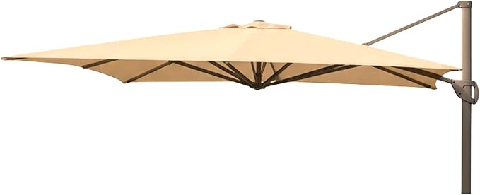 Garden Winds Reinforced Replacement Canopy Top Cover Compatible with The UMB-952371 Backyard Creations 10' x 13' Offset Patio Umbrella – Classic Sand, Riplock 350