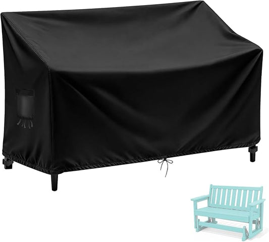 Outdoor Loveseat Cover, 2 Person Glider Covers for Outdoor Furniture,Patio Loveseat Cover- 49.43"L X 27.97"W X 35.23"H