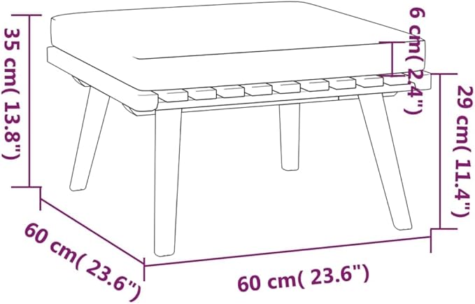 Backyard Furniture Patio Conversation Sets Outdoor Seating 4 Piece Patio Lounge Set with Cushions Solid Acacia Wood Suitable for Swimming Pool, Courtyard, Garden