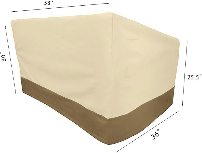 Waterproof Bench/Loveseat Cover, Large Outdoor Furniture Covers Waterproof for Loveseat/Bench.