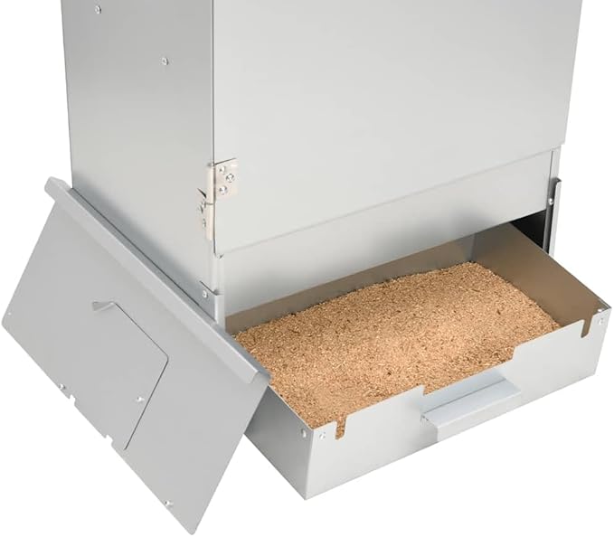 vidaXL BBQ Oven Smoker with Wood Chips, Outdoor Grill, Smoking Oven for Kitchen Garden Patio, Barbeque, Food Prep Table, Galvanized Steel