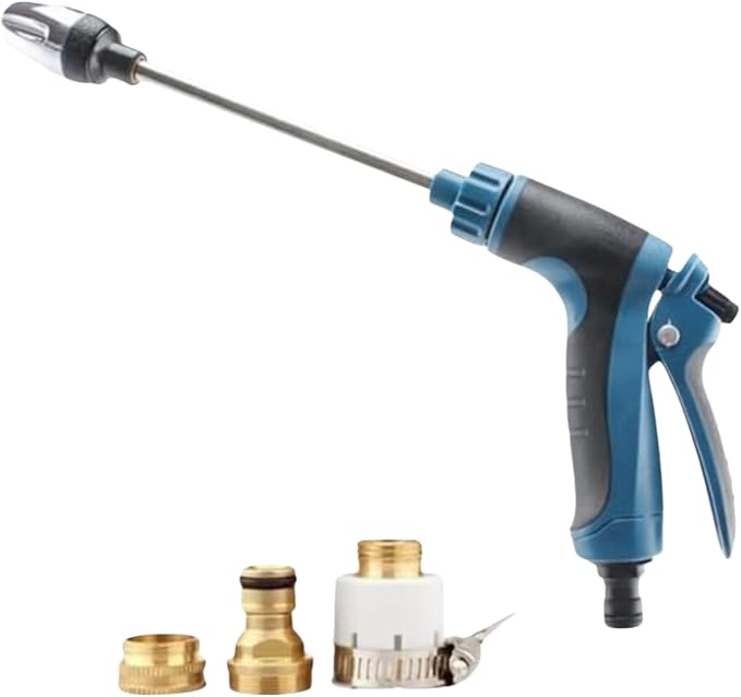 Hose Hawk Pressure Washer, Hosehawk Pro Multi Function High Pressure Water Jet with 360° Rotating Nozzle, 3 Spray Modes (Blu-1)