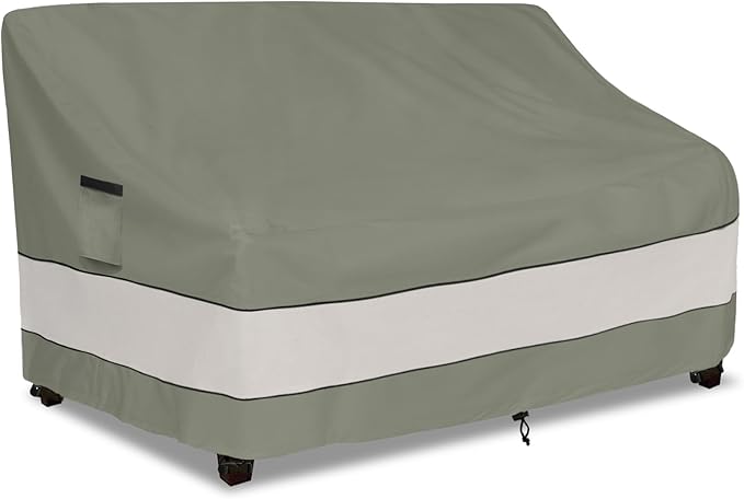 Outdoor Sofa Cover,Patio Loveseat Cover,3-Seater Bench Cover,Waterproof Heavy Duty Patio Furniture Covers,79" W x 38" D x 35" H Inches Grey Green