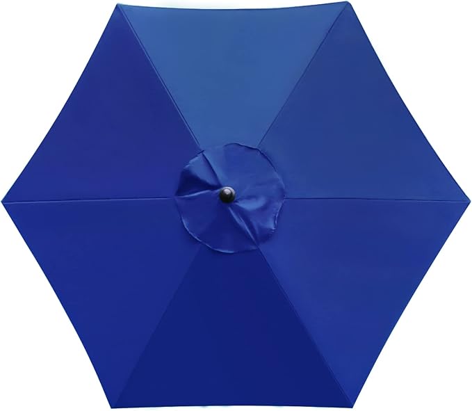 Sunnyglade 7.5ft Patio Umbrella Replacement Canopy Market Umbrella Top Outdoor Umbrella Canopy with 6 Ribs