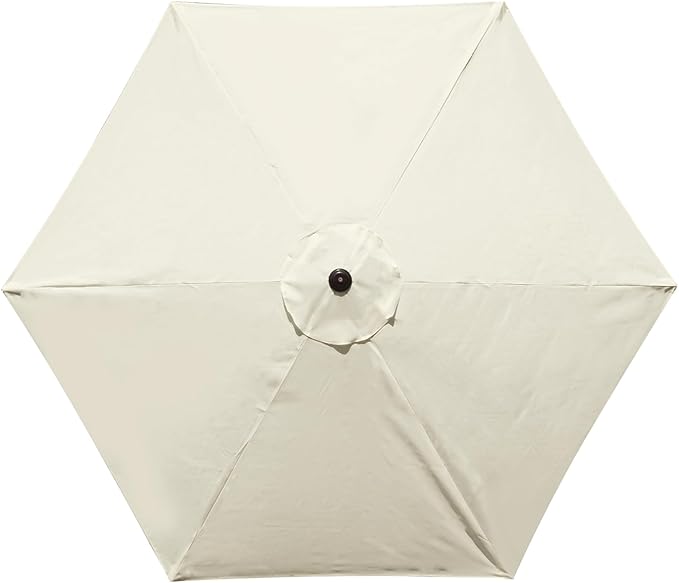 9 Feet Patio Umbrella Replacement Canopy for 6 Ribs, Market Umbrella Top, Yard Table Umbrella Top Cover,Universal Strong and Thick Umbrella Canopy,Canopy Only